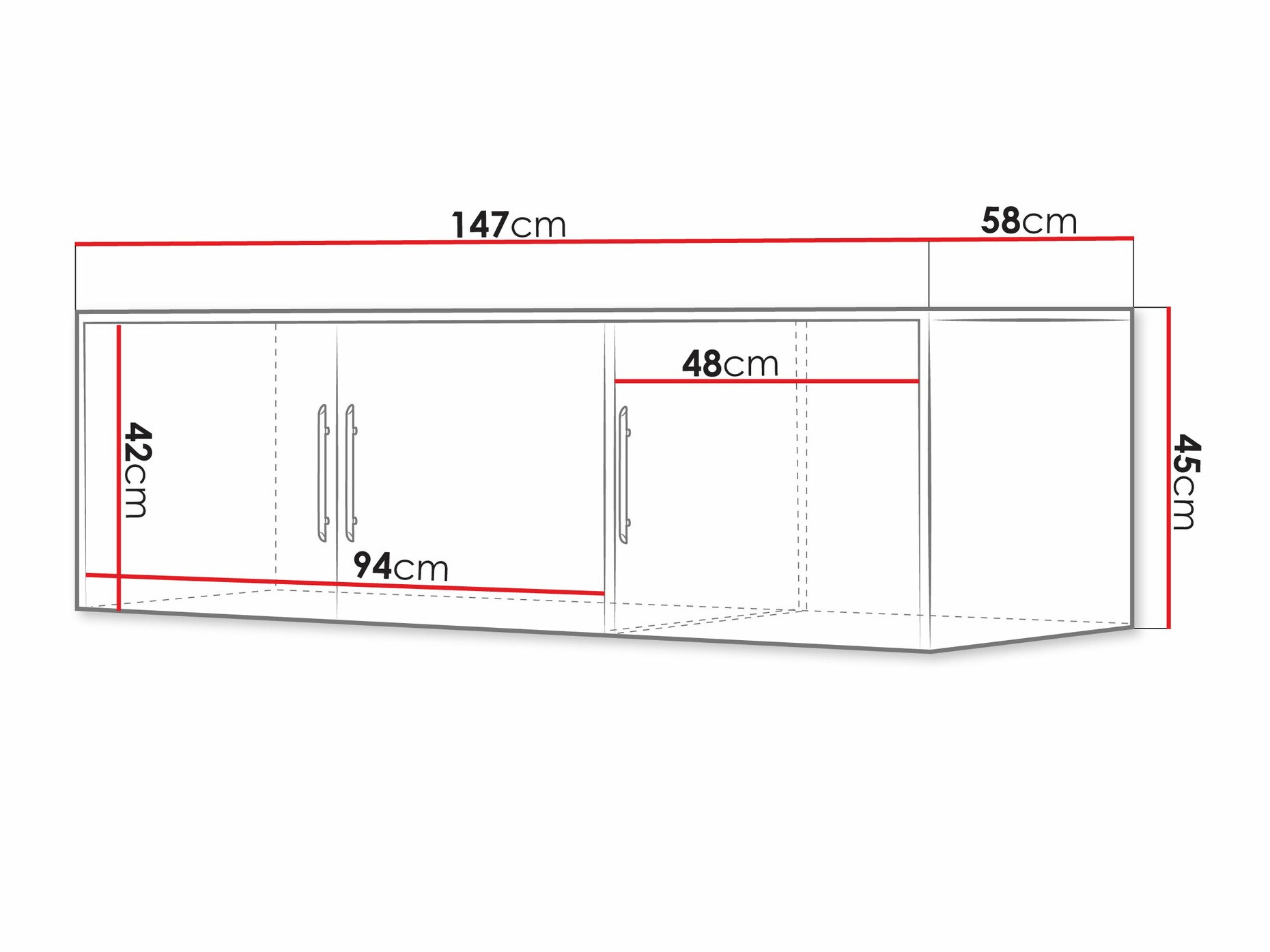 Sideboard Dortivu I (Sonoma eichenholz)