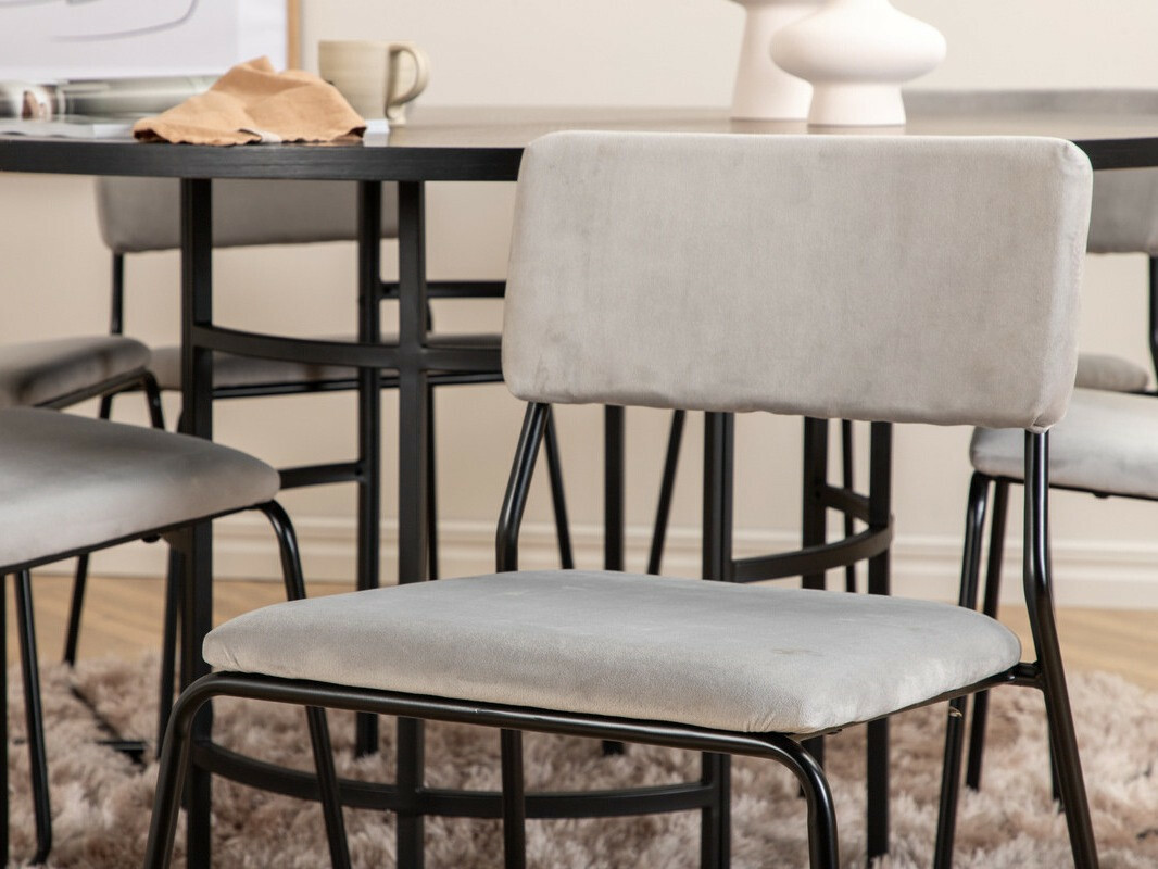 Essgruppe Dallas 2399 (Schwarz + Grau)