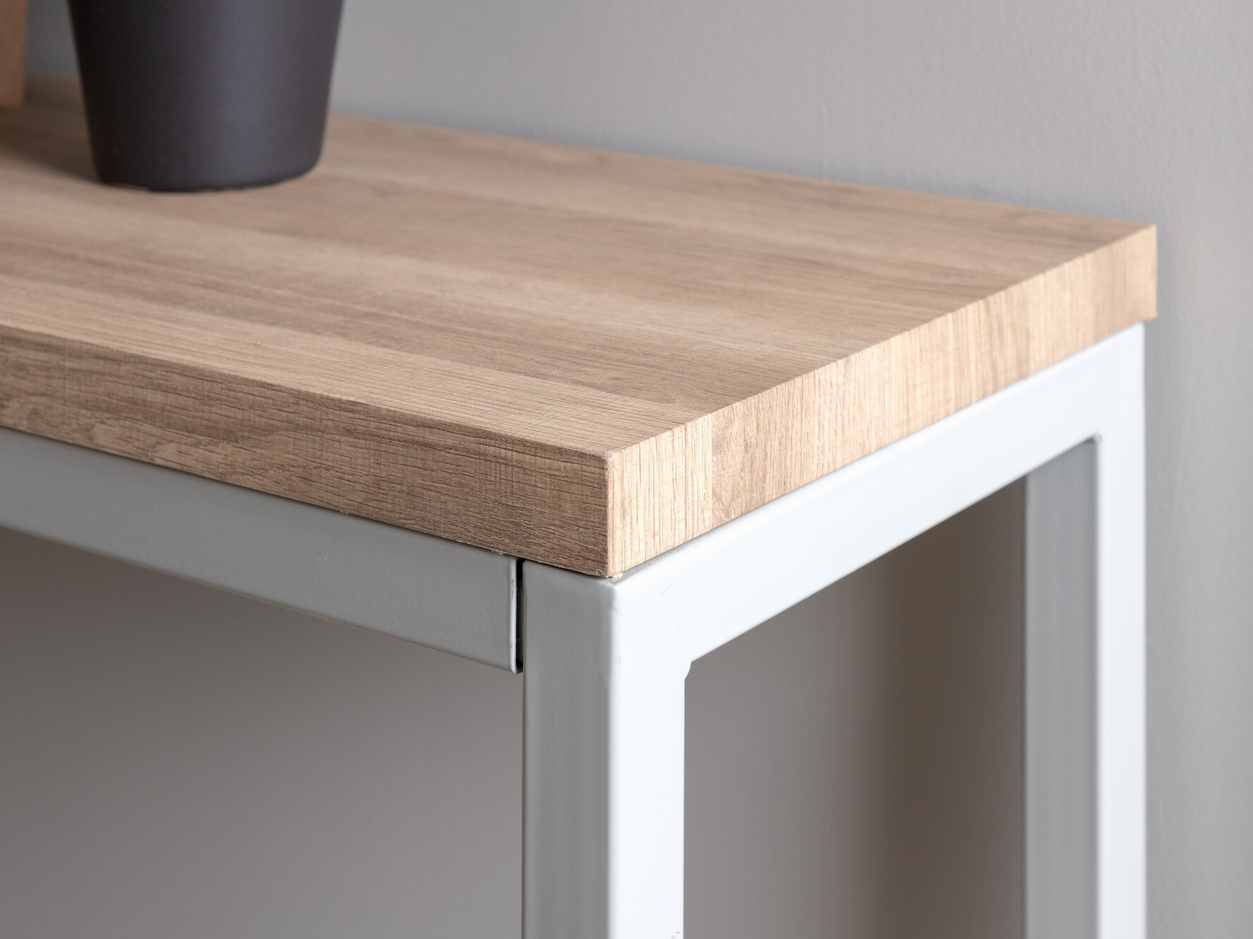 Konsolentisch Dallas 2468 (Grau + Helles Holz)