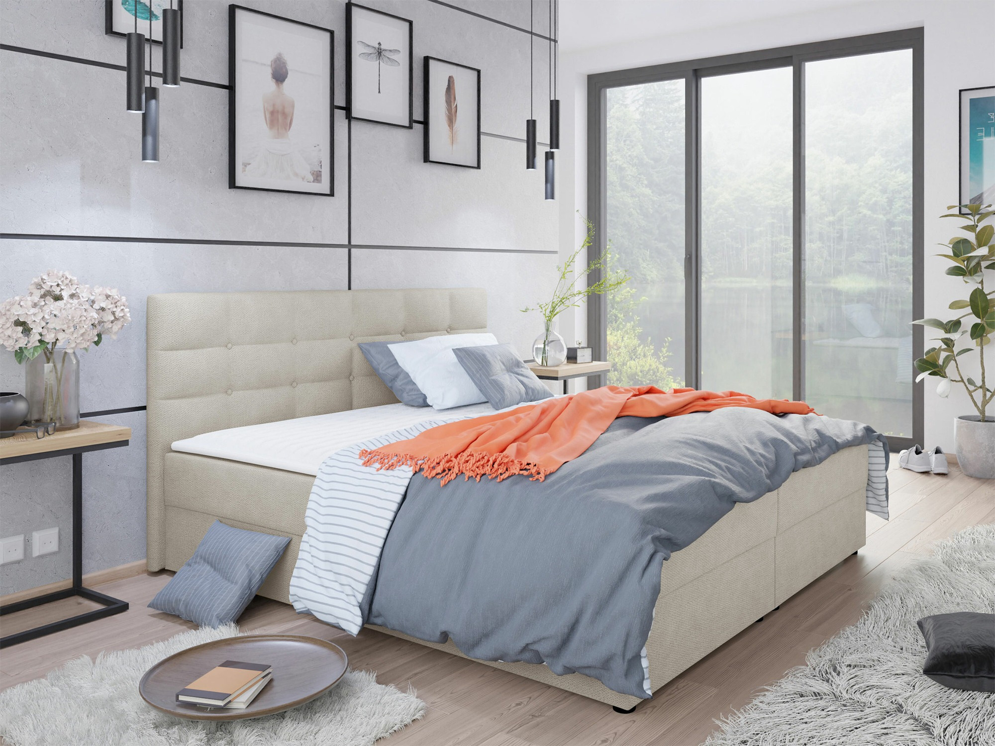 Boxspringbett Memphis 114 (Rico 01)