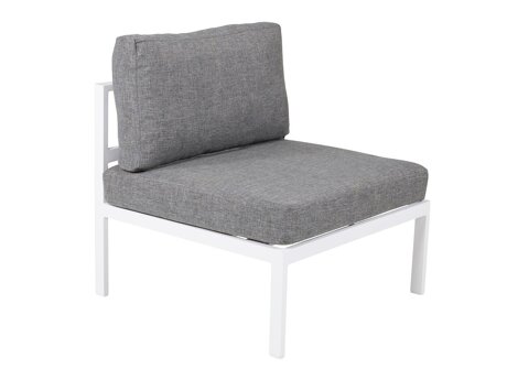 Gartensessel Dallas 766 (Grau + Weiss)