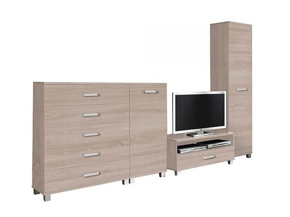Wohnzimmer-Set Cirevau 145 (Sonoma eichenholz)