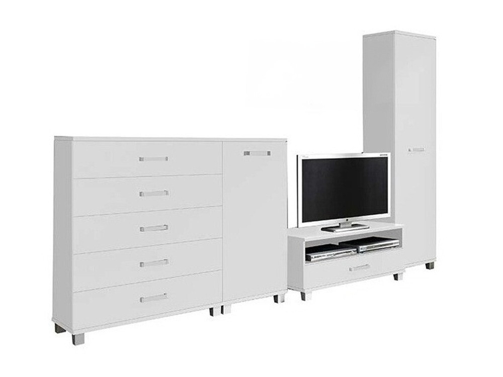 Wohnzimmer-Set Cirevau 145 (Weiss)