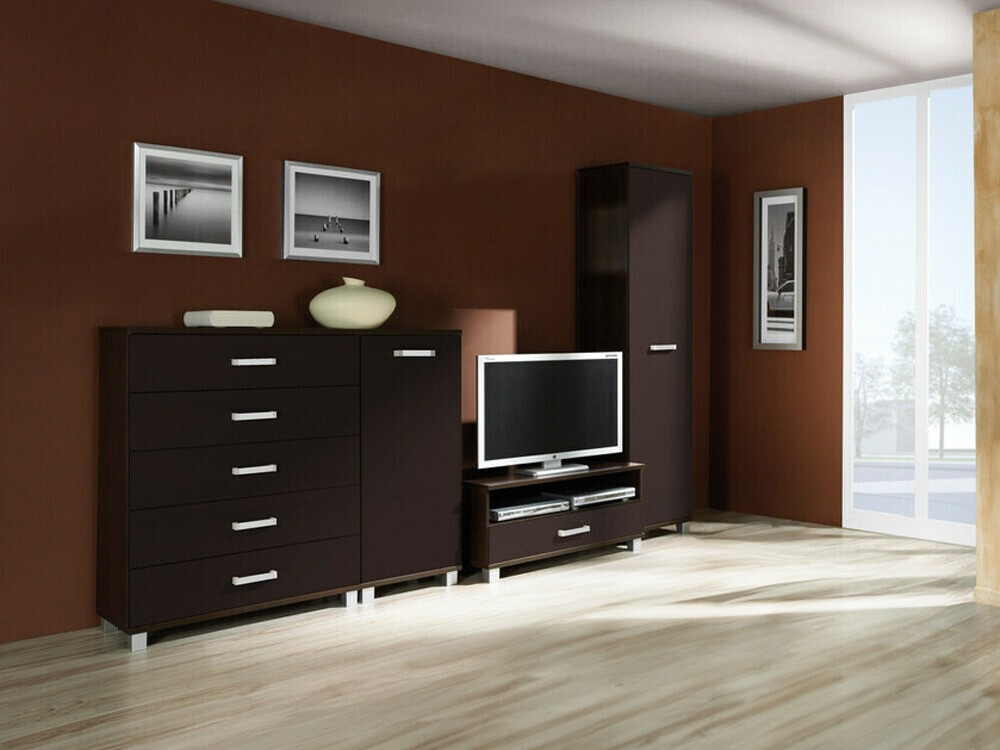 Wohnzimmer-Set Cirevau 145 (Wenge)