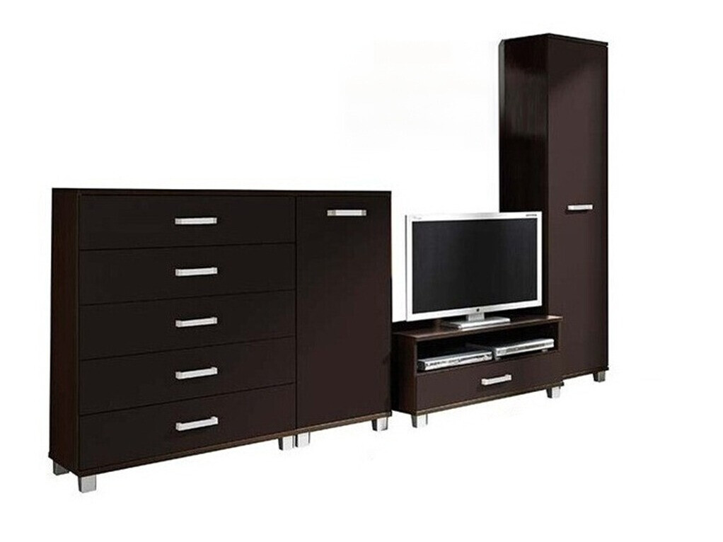 Wohnzimmer-Set Cirevau 145 (Wenge)