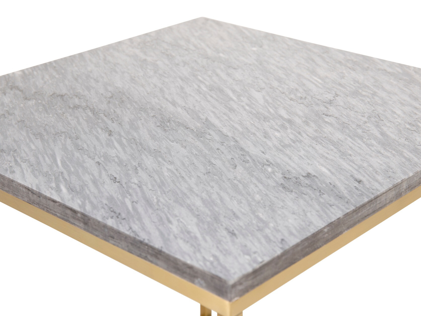 Couchtisch Dallas 178 (Schwarzer Marmor + Messing)