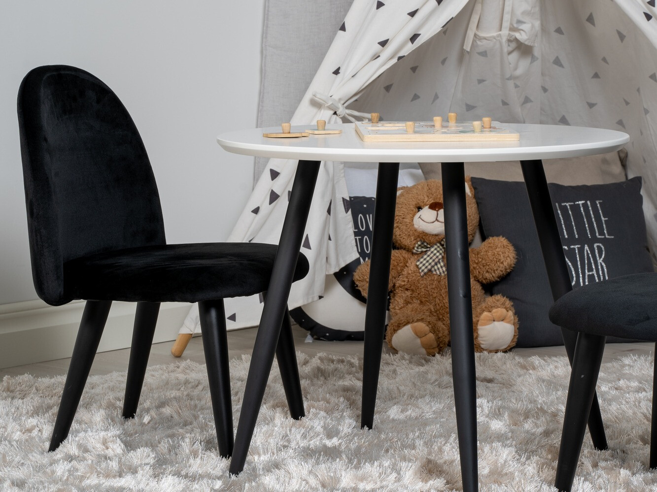 Kinderstuhl Dallas 165 (Schwarz)