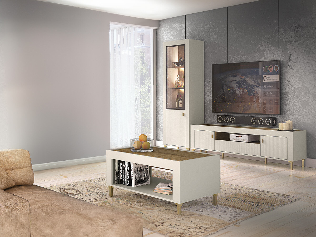 Wohnzimmer-Set Mormavu 114 (Kaschmir)