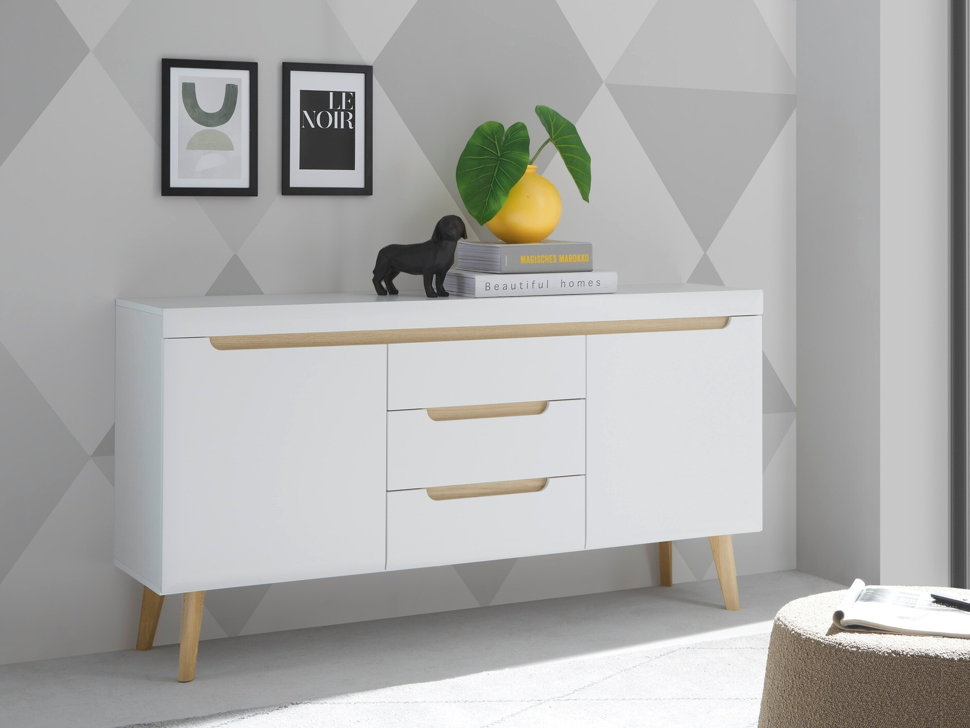 Kommoden Vircava 105 (Weiss)