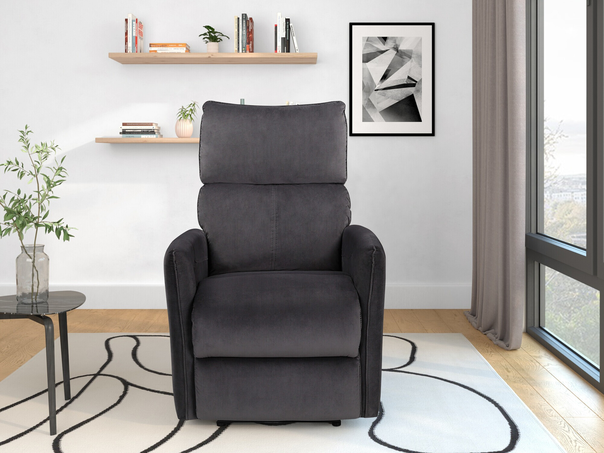 Sessel Liegesessel Denton 1339 (Anthrazit)