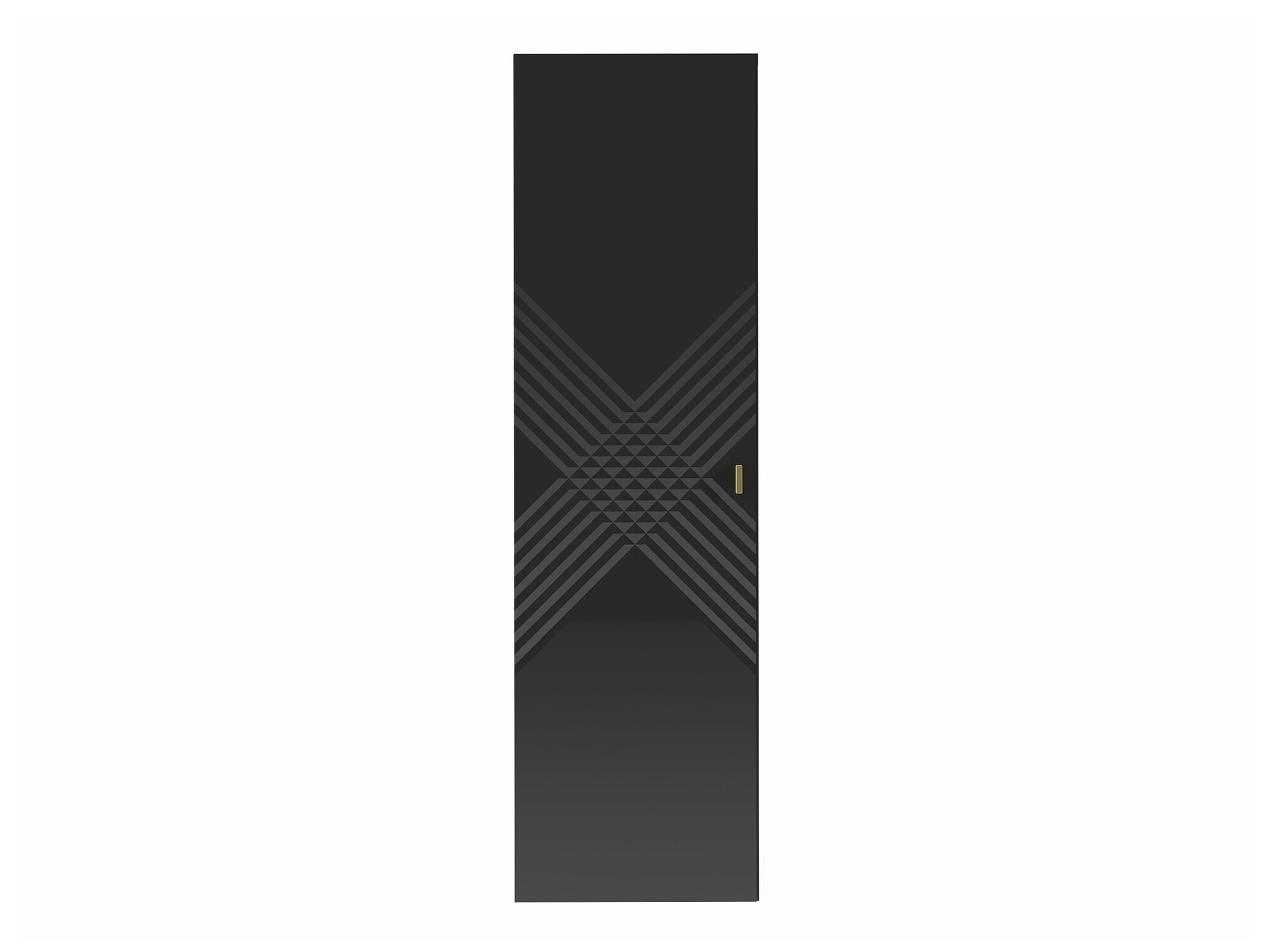 Wandhängeschrank für Badezimmer Natar (Schwarz + Schwarz glänzend)