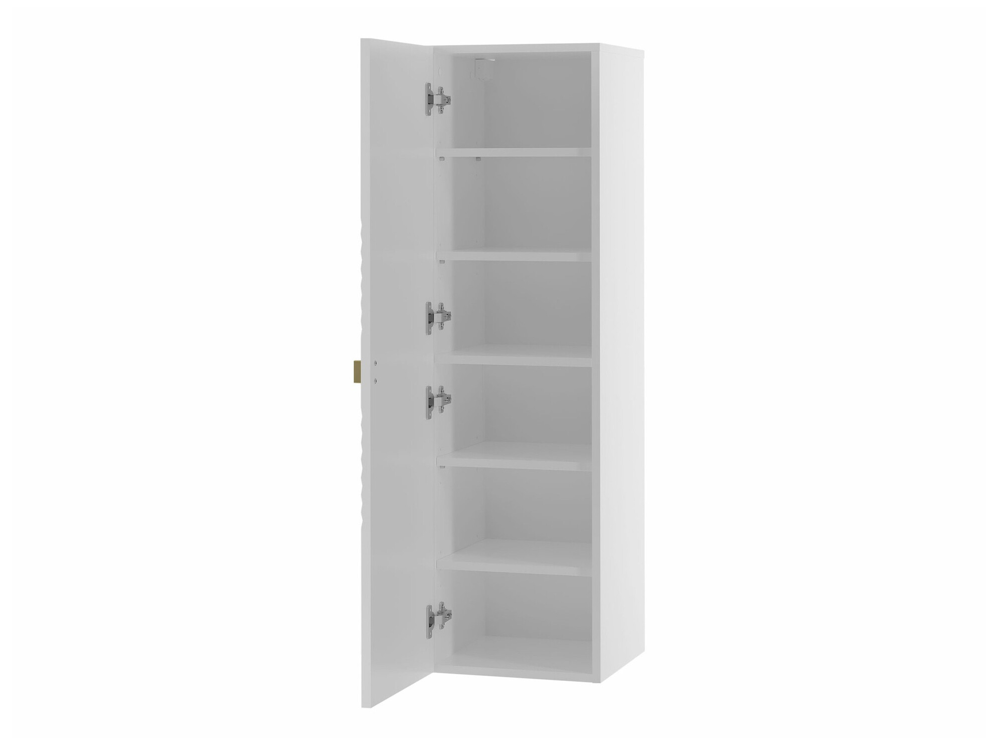 Wandhängeschrank für Badezimmer Natar (Schwarz + Schwarz glänzend)