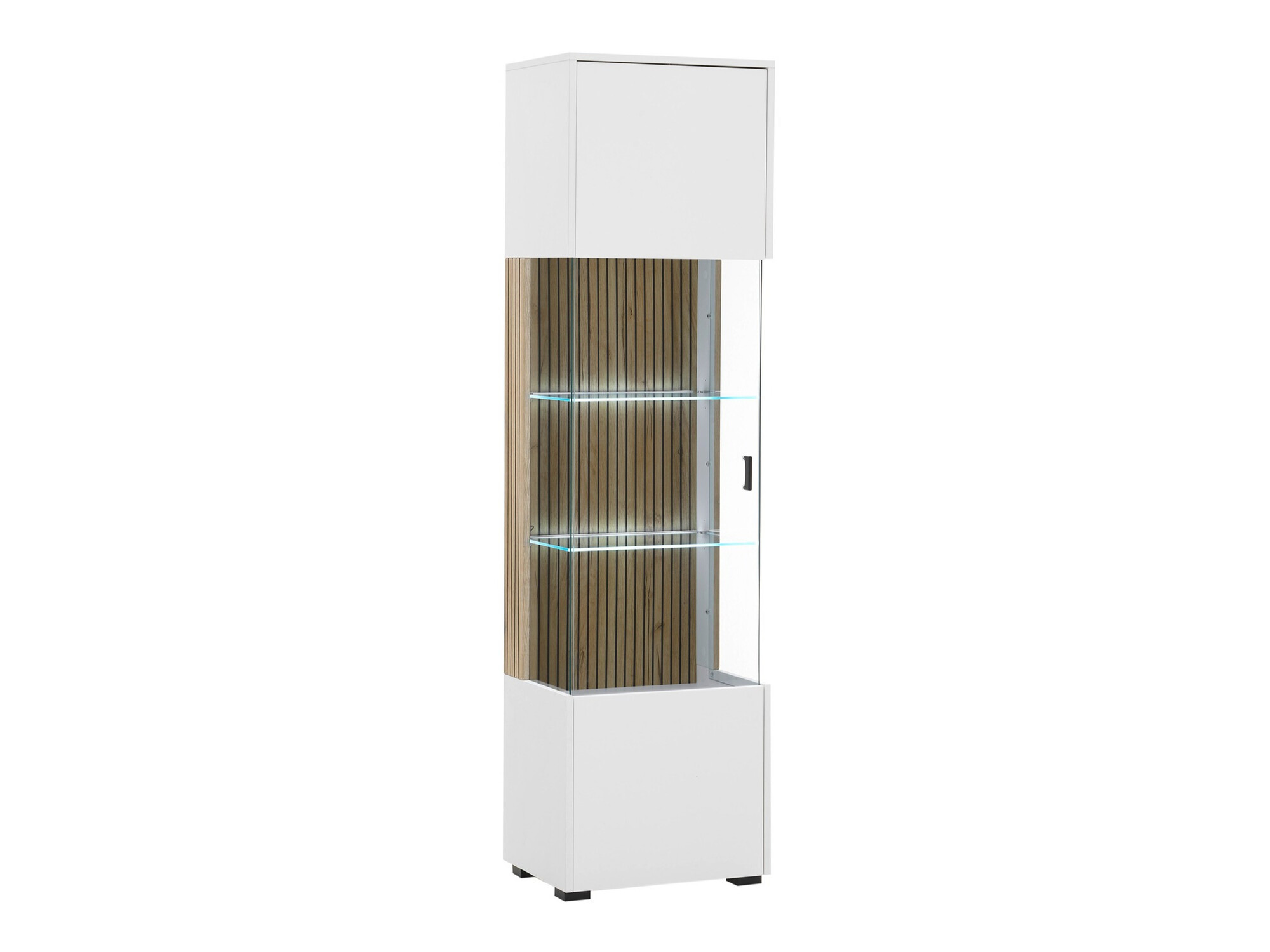 Regal Belmelu 104 (Weiss + Eichenholzoptik)