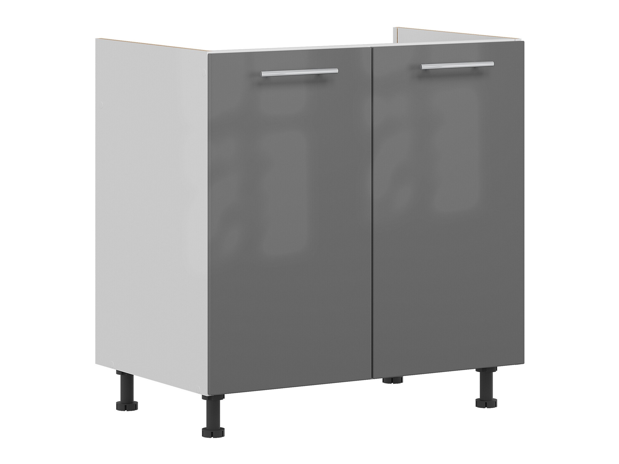Modularer Waschbeckenschrank mit Türen Tiffa Grey 125