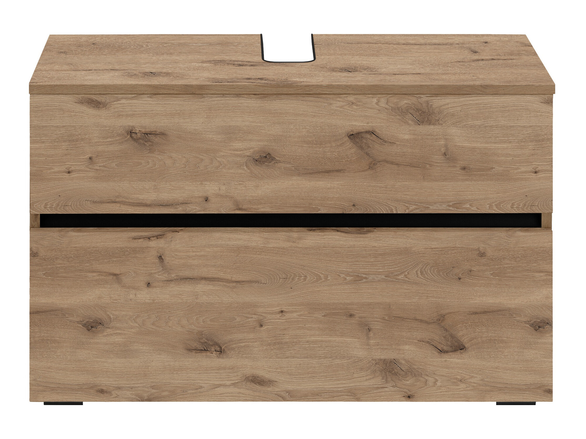 Stehender Badezimmerschrank für ein Waschbecken Soncamu 109 (Eichenholzoptik)