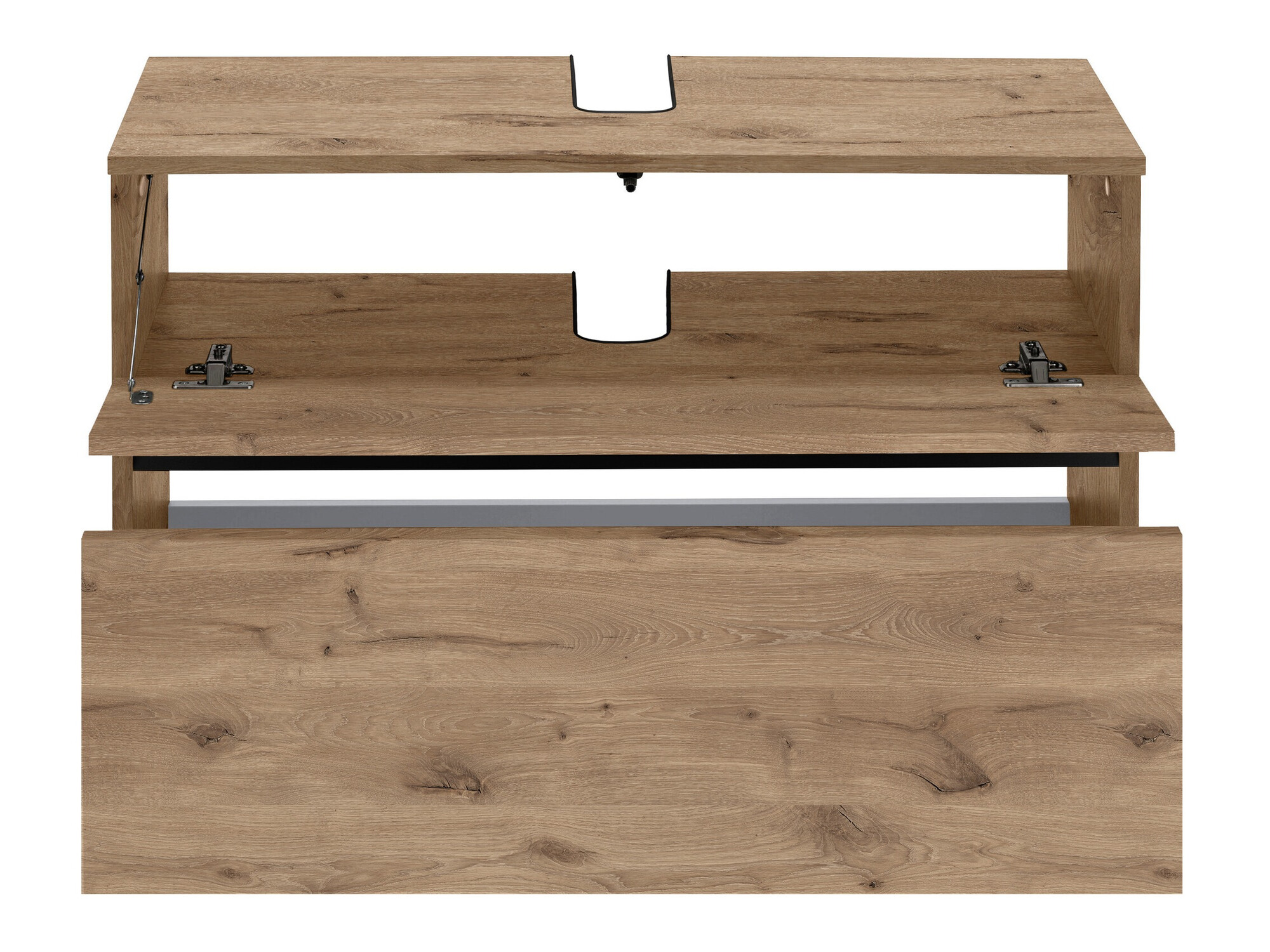 Stehender Badezimmerschrank für ein Waschbecken Soncamu 109 (Eichenholzoptik)