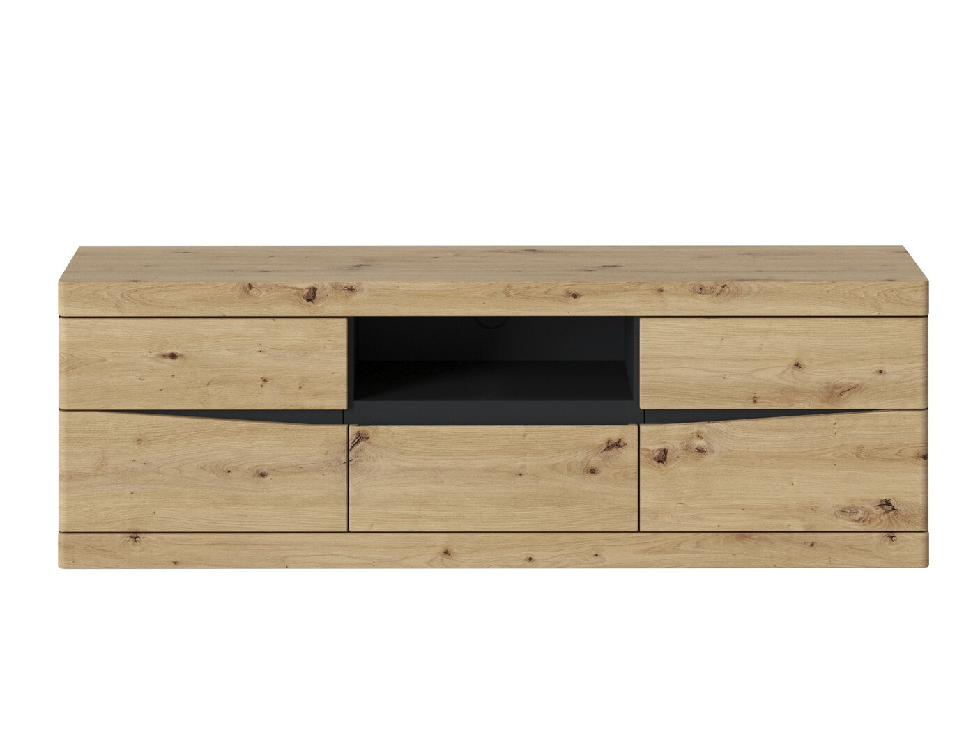 TV-Möbel Venlori 121 (Anthrazit + Artisan-Eiche)