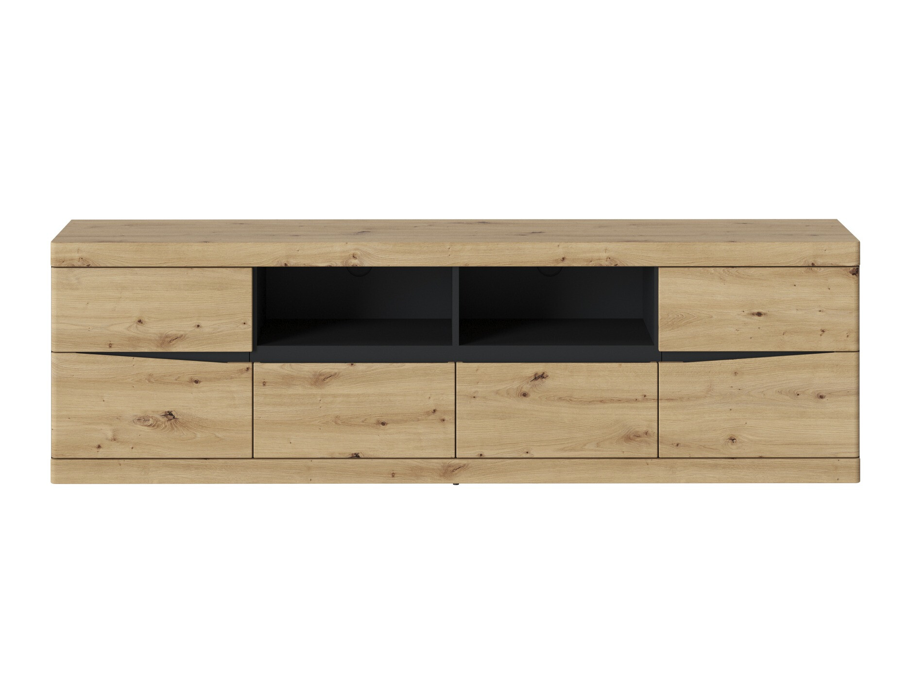 TV-Möbel Venlori 122 (Anthrazit + Artisan-Eiche)