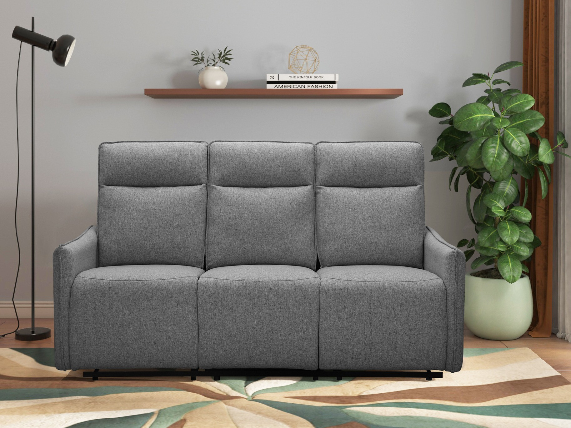 Sofa mit Liegefunktion Tulsa 648 (Anthrazit)