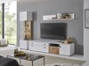 Wohnzimmer-Sets Belmelu 121 (Weiss + Eichenholzoptik)