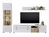 Wohnzimmer-Sets Belmelu 121 (Weiss + Eichenholzoptik)