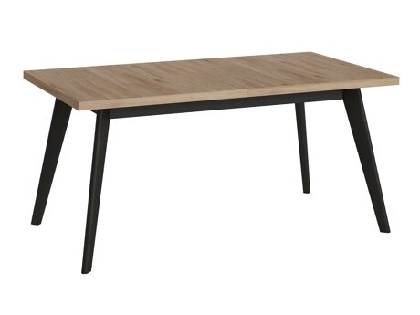 Tisch Ontario 126 (Schwarz + Hickory eichenholzoptik)