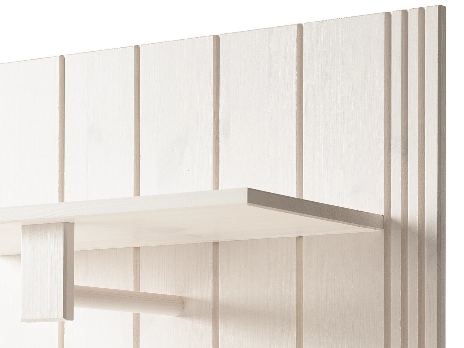 Gestell Saltoro 135 (Weiss + Eichenholzoptik Honig)