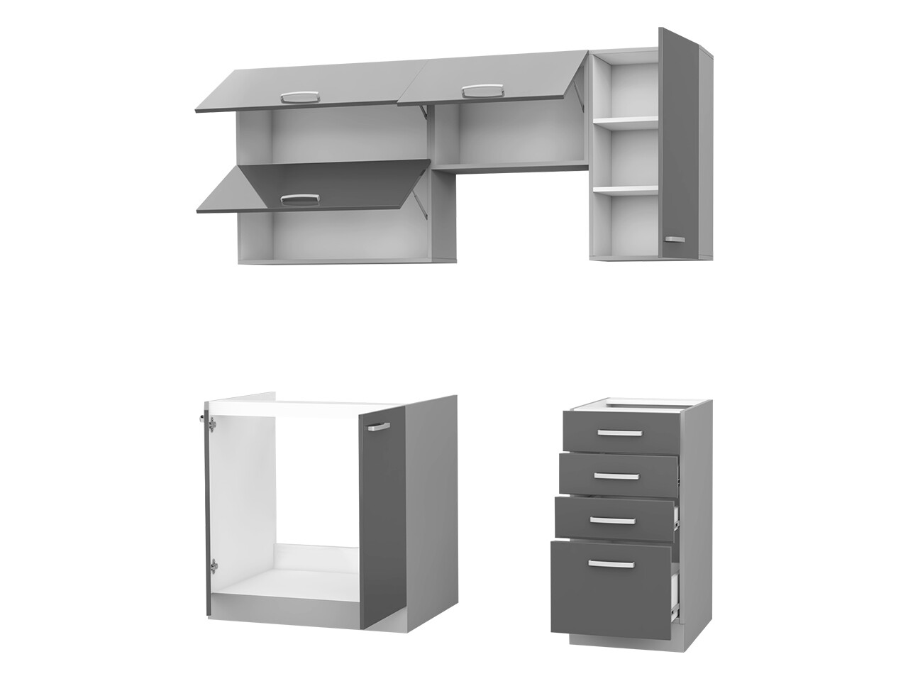 Modulares Küchenset Multi Grey 125