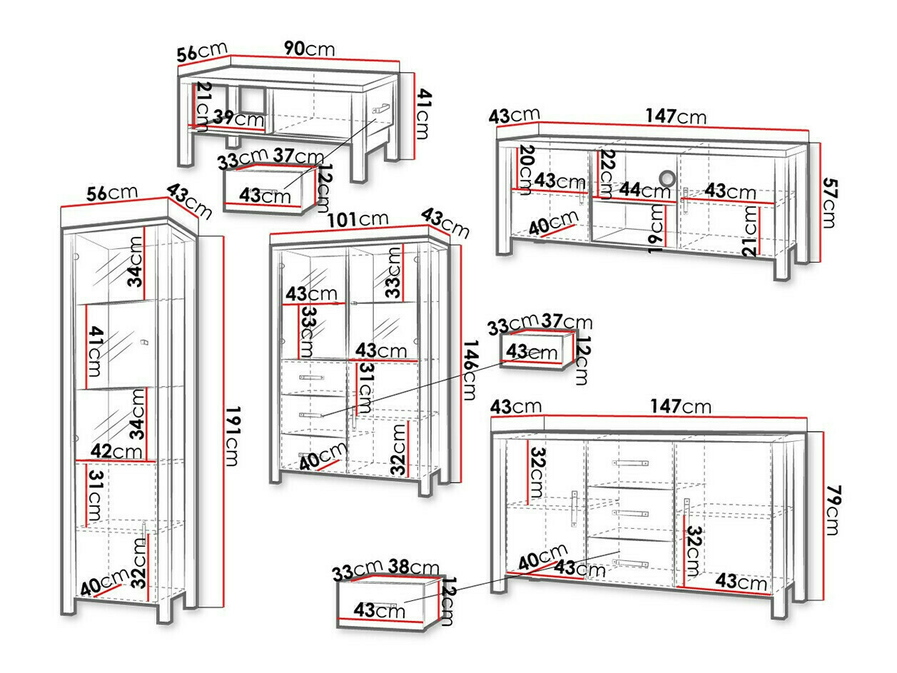 Wohnzimmer-Set Tornua 108