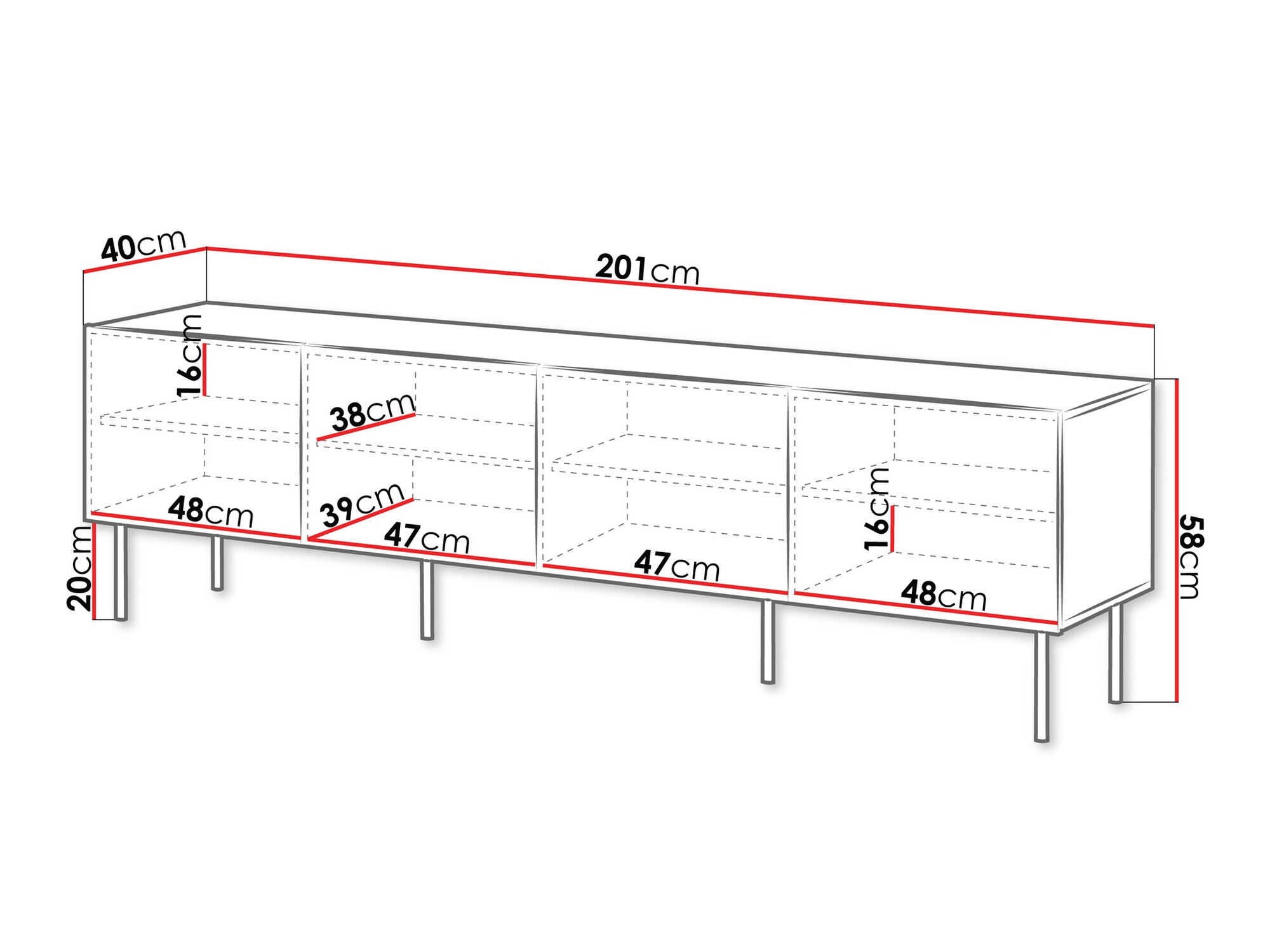TV-Möbel Melala 104