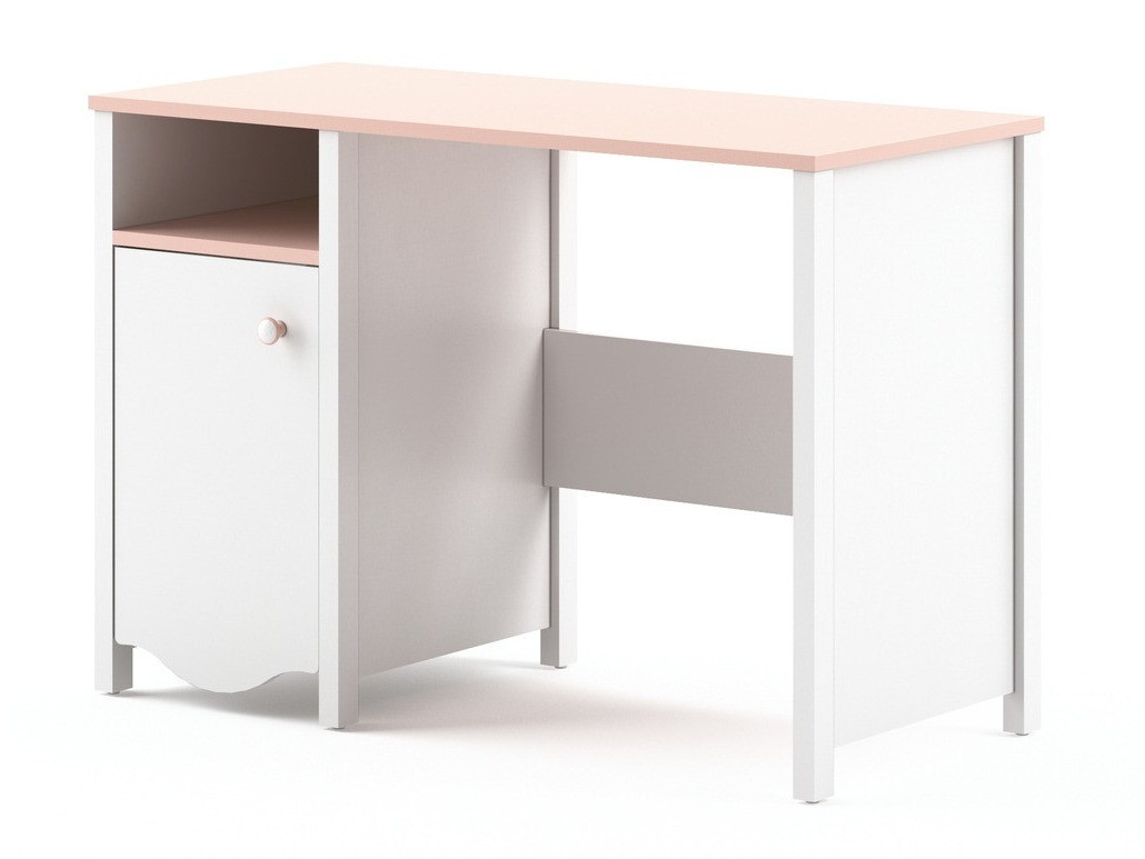 Bürotisch Velferi 114 (Weiss + Rosa)