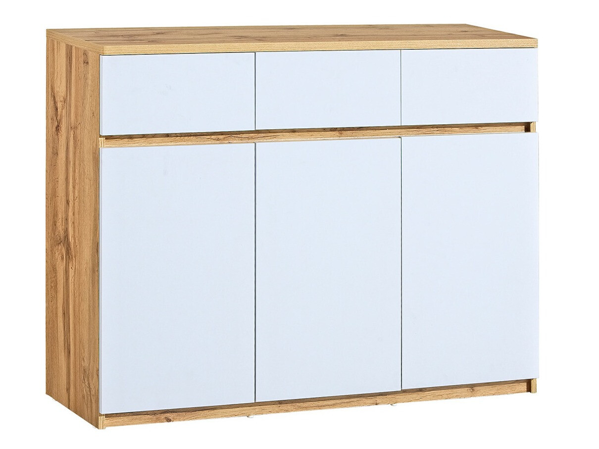 Kommode Evaropha 105 (Wotan Eiche + Weiss)