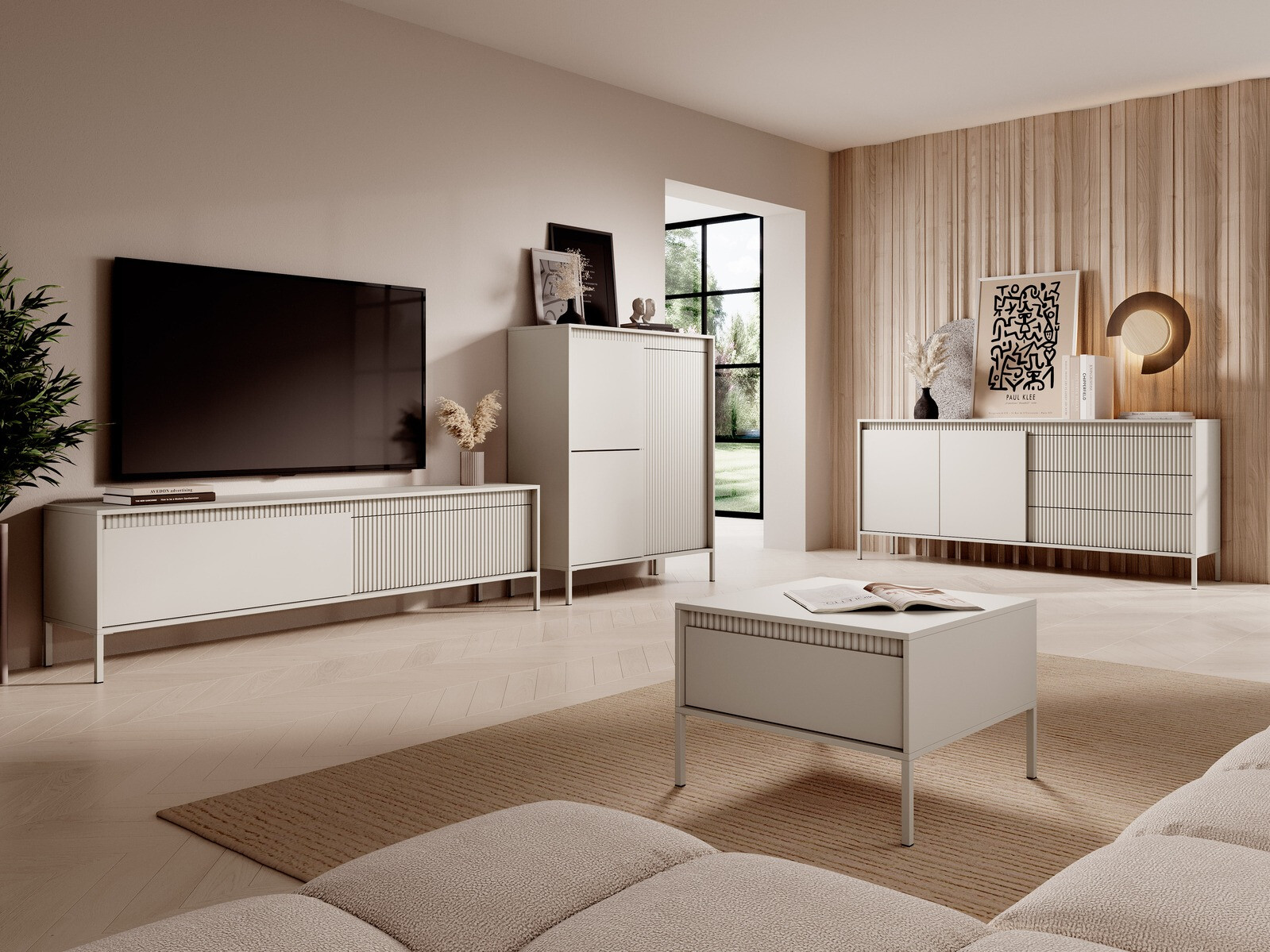 Kommode Romfele 101 (Beige)