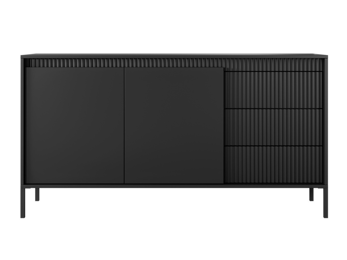 Kommode Romfele 101 (Schwarz)