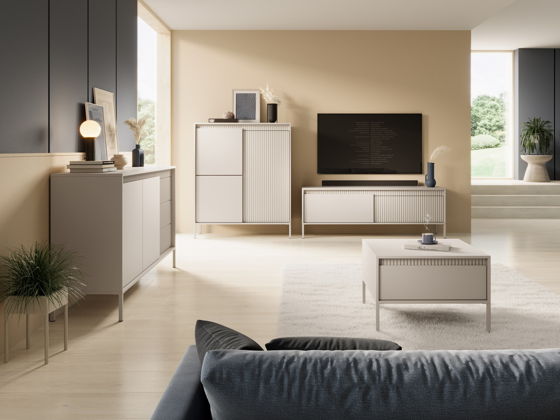Kommode Romfele 102 (Beige)