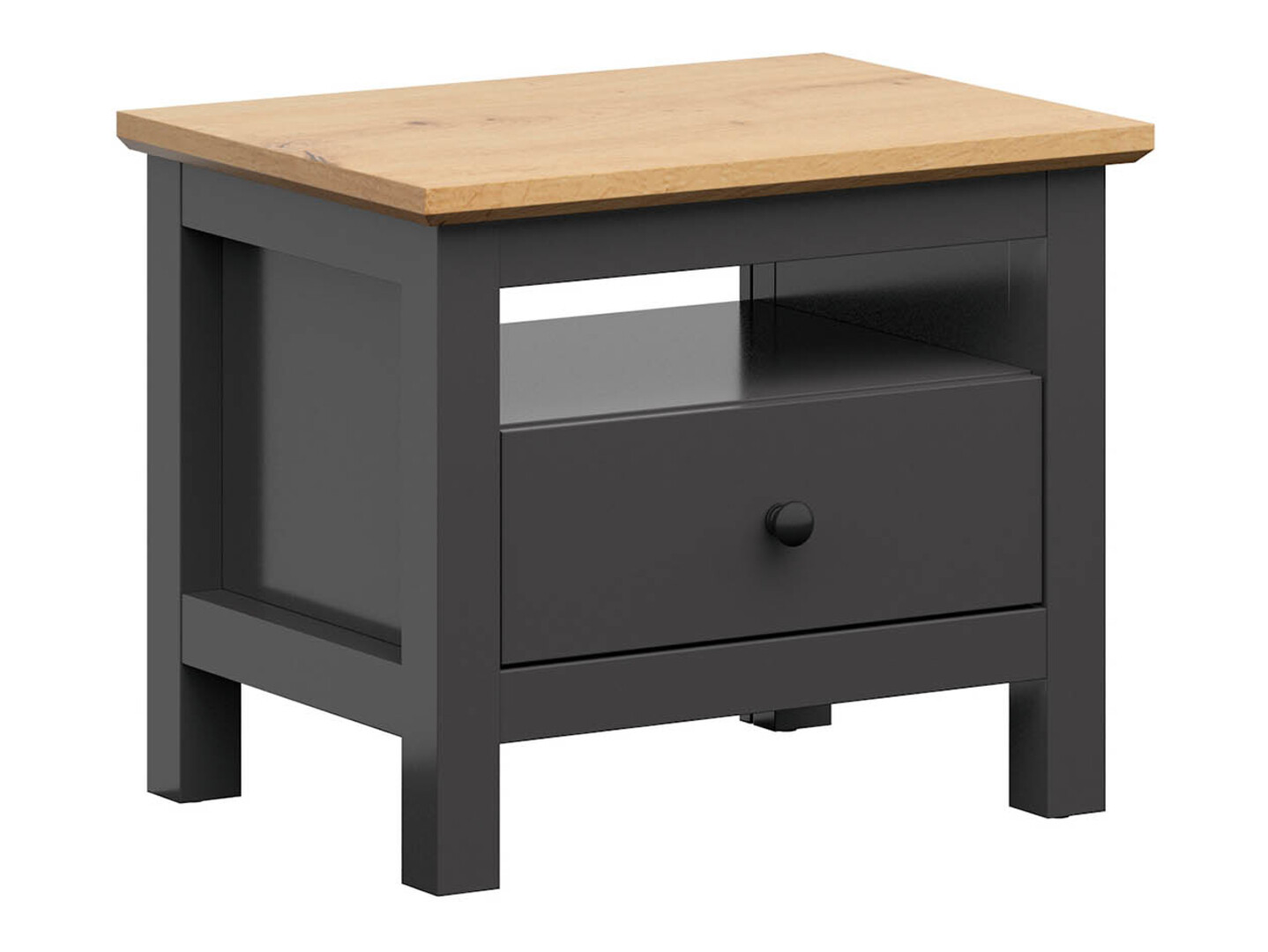 Nachttisch Sordoro 100 (Graphit + Artisan-Eiche)