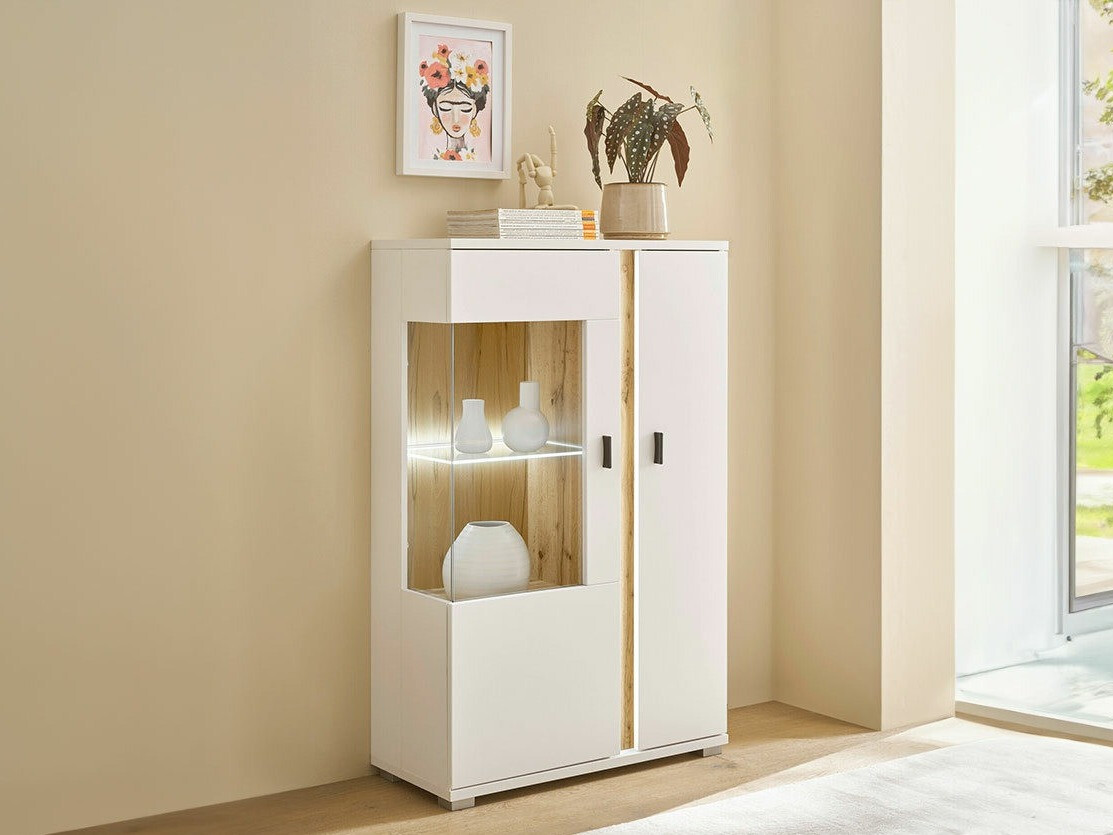 Sideboard Avimavi 102 (Weiss + Wotan Eiche)