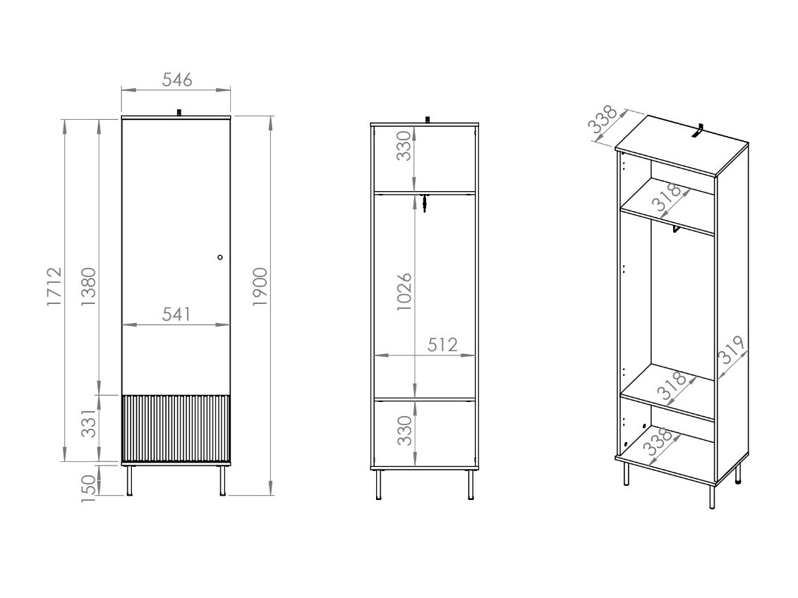 Kleiderschrank Marmeli 113