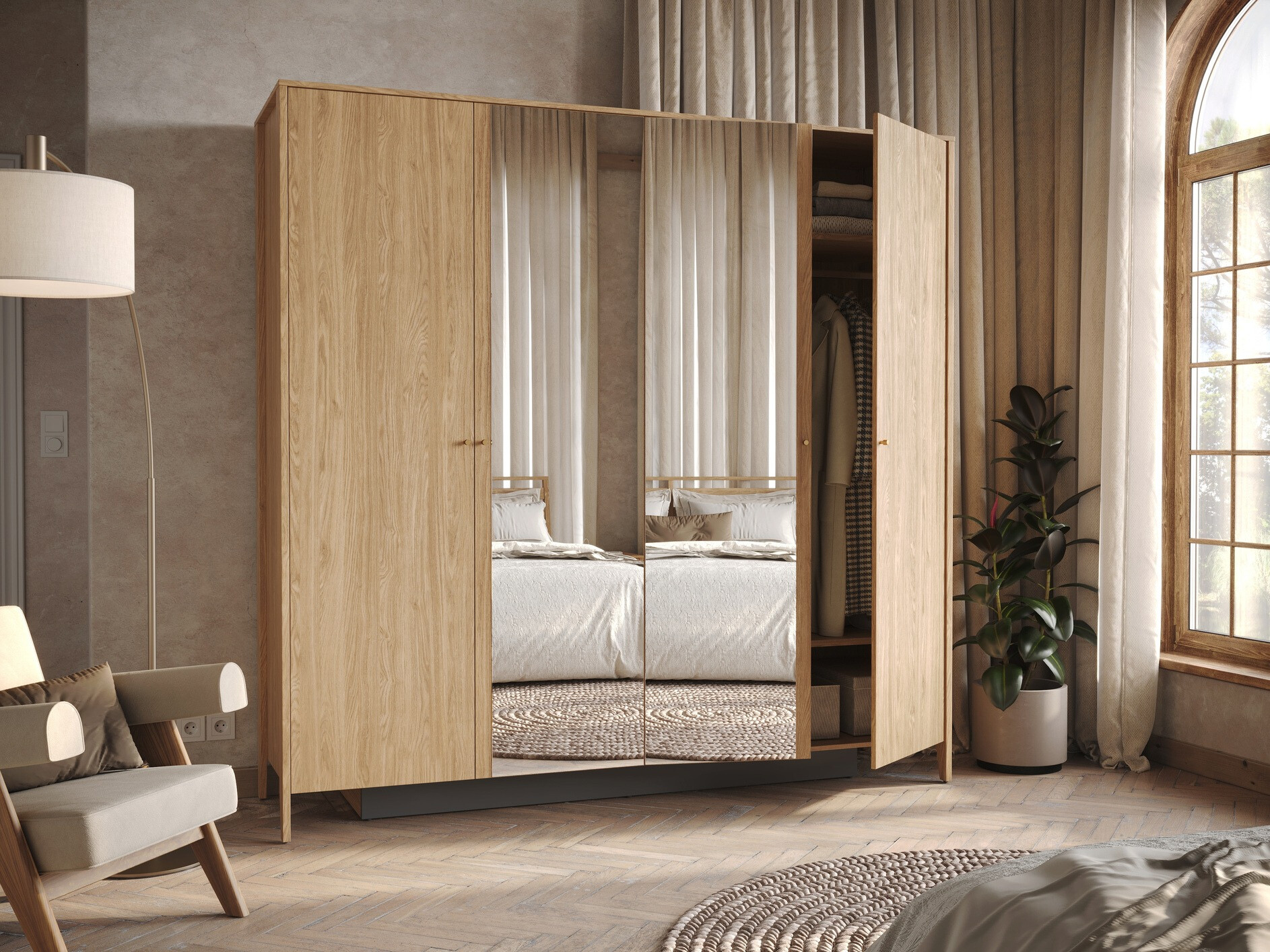 Kleiderschrank Salviri 100