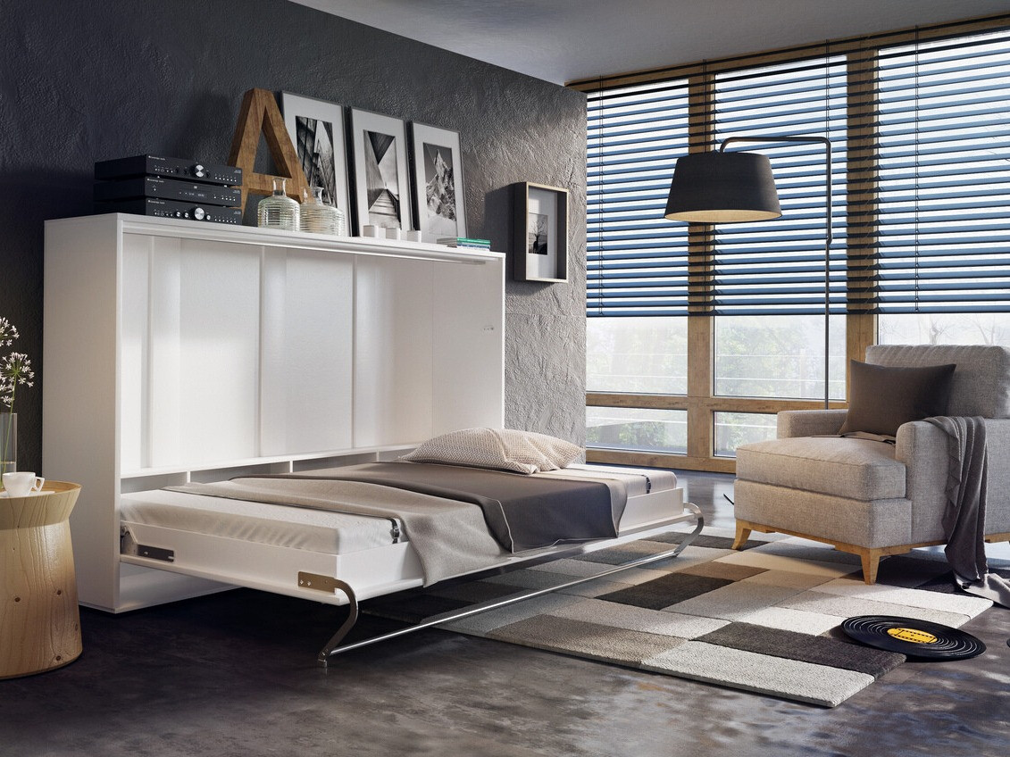 Schrankbett Concept Pro Lenart IV (Weiss)