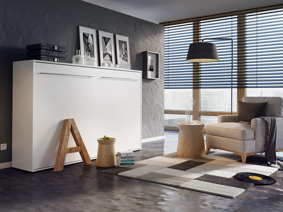 Schrankbett Concept Pro Lenart IV (Weiss)