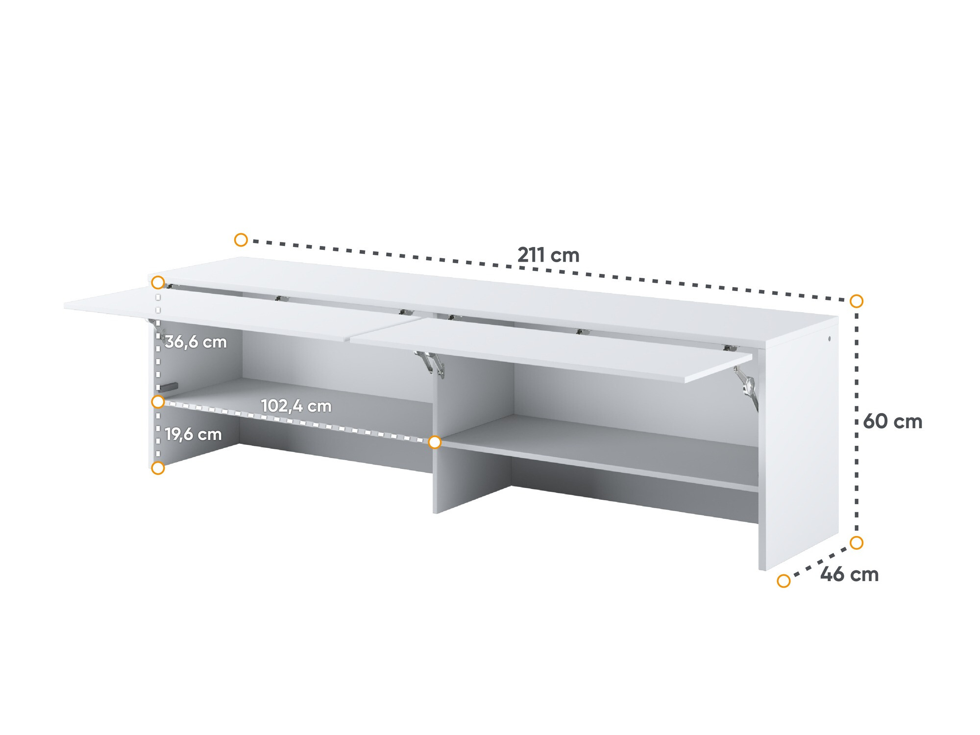 Sideboard Concept Lenart III (Weiss)