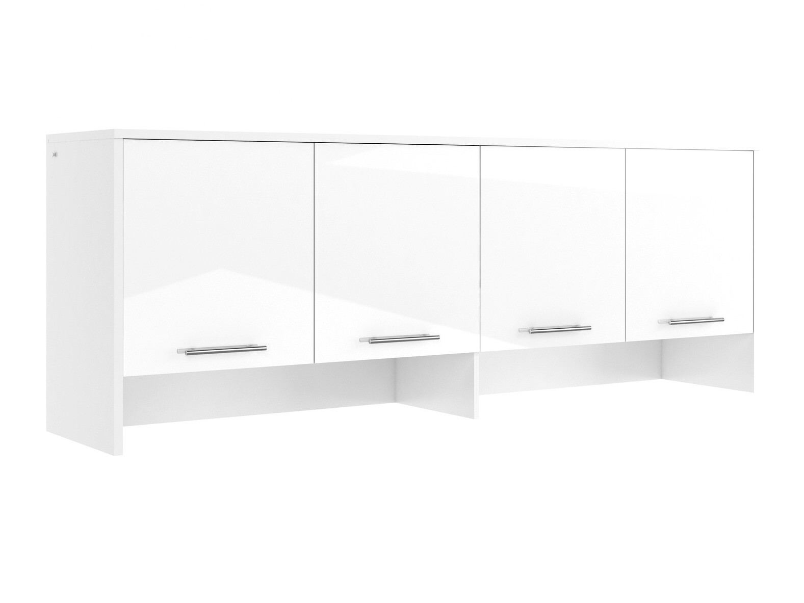 Sideboard Concept Pro Lenart I (Weiss + Weiss glänzend)