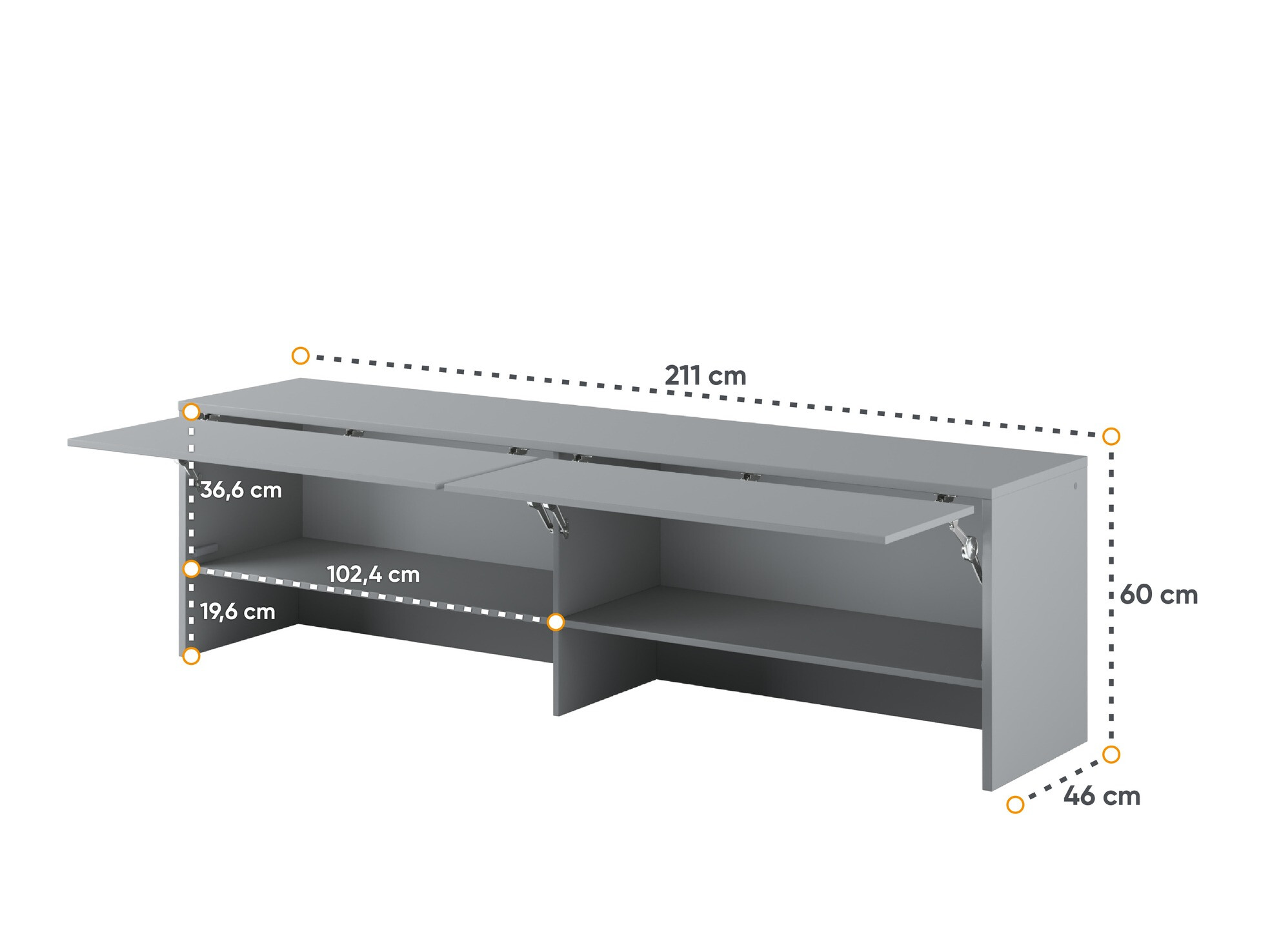 Sideboard Concept Pro Lenart III (Grau)
