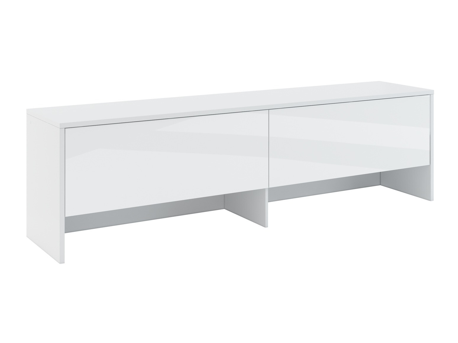 Sideboard Concept Pro Lenart III (Weiss + Weiss glänzend)