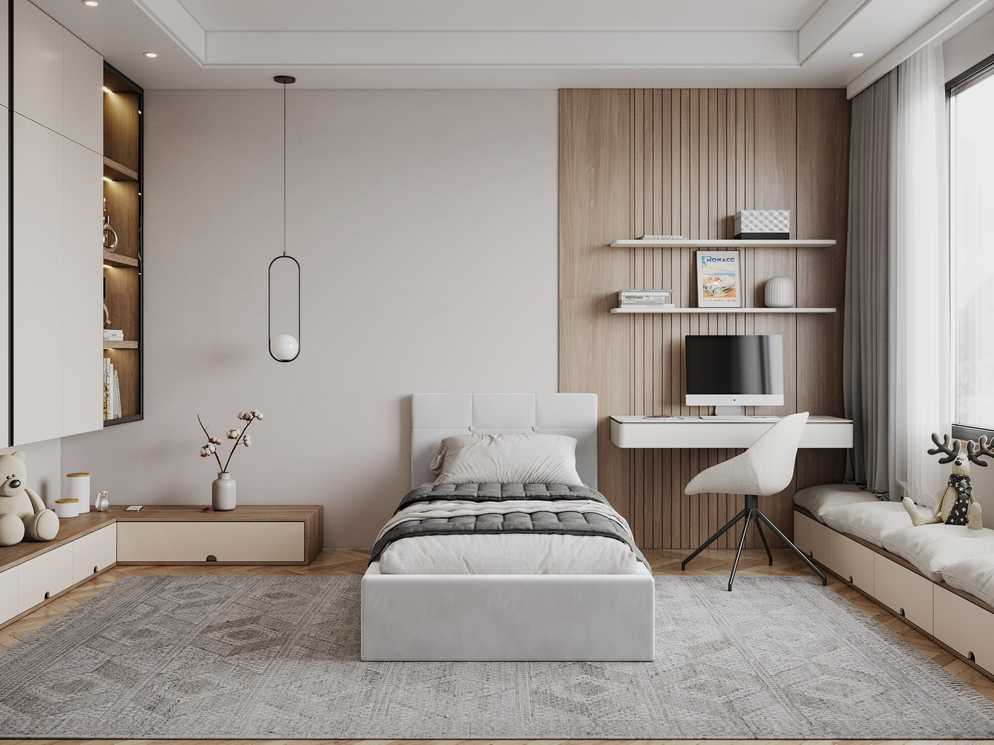 Bett Fairfield 107 (Weiss)