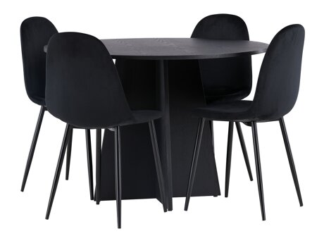 Essgruppe Dallas 4008 (Schwarz)