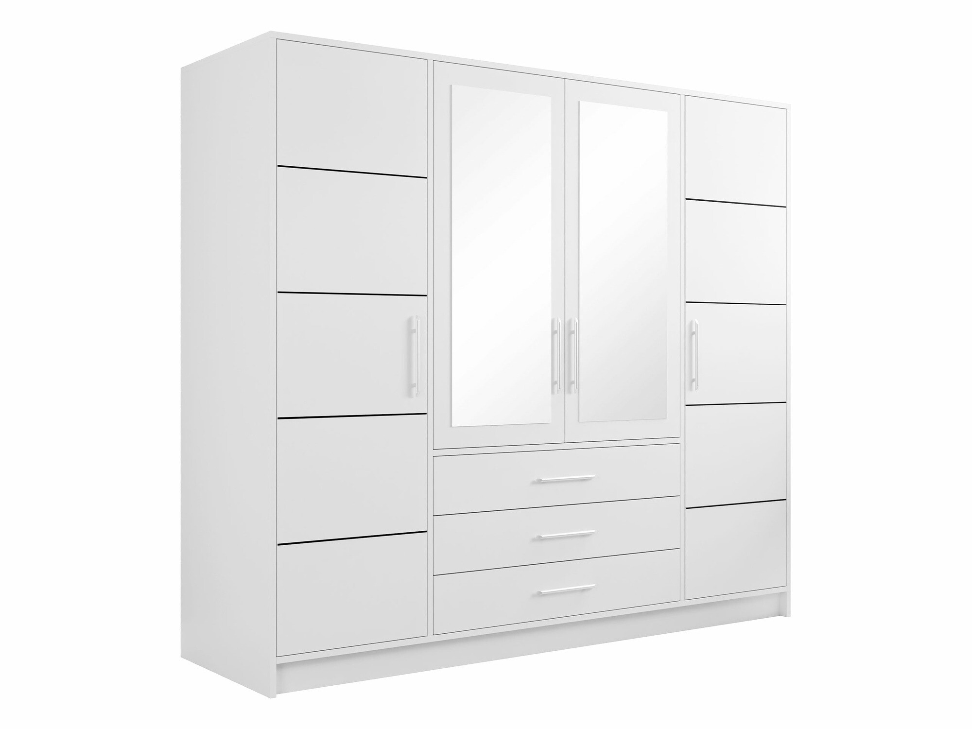 Kleiderschrank Dortivu 154 (Weiss)