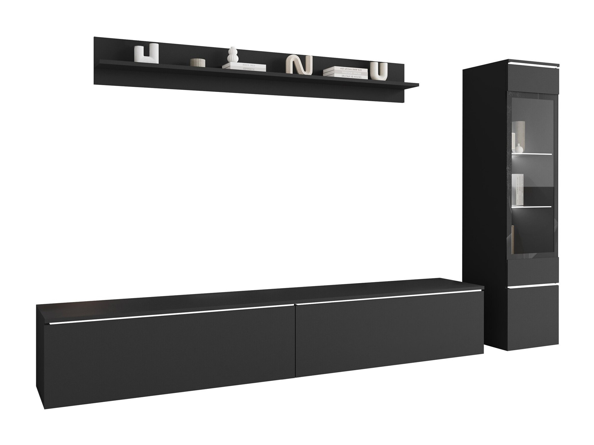 Wohnzimmer-Set Mirfivo 100 (Graphit)