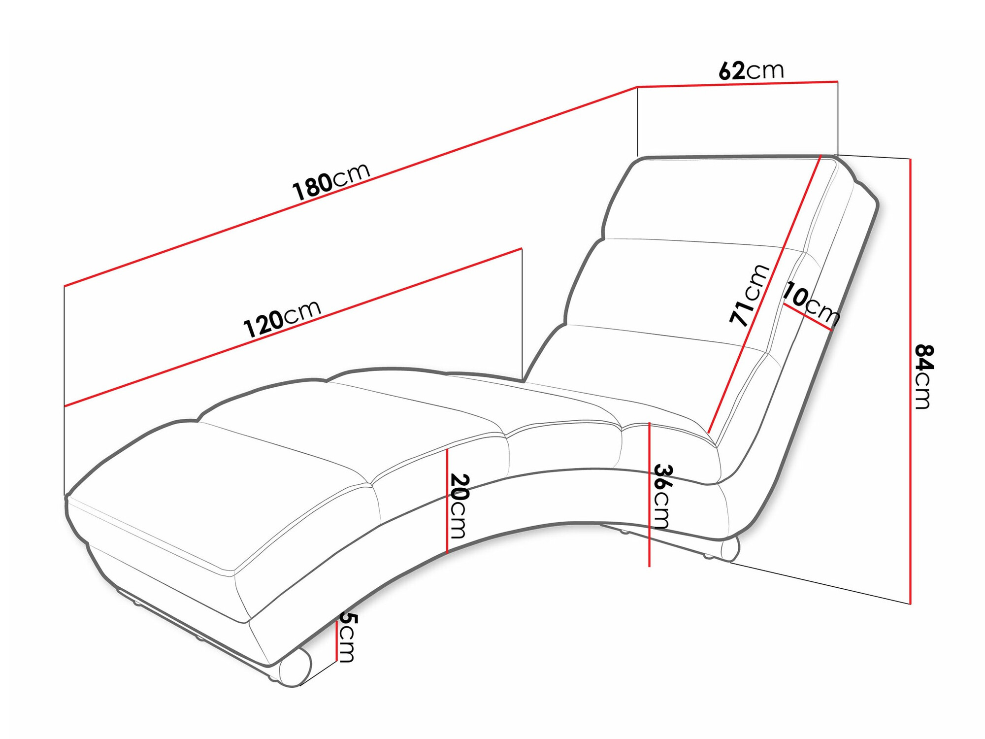 Chaiselongue Comfivo 109 (Tracy 211.01)